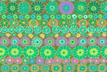 KAFFE FASSETT FALL 2018 ROW FLOWERS DARK YARD