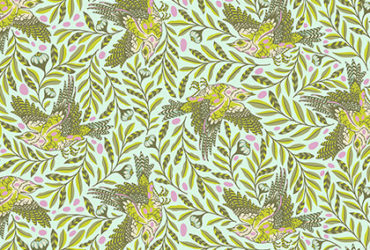 STARLET RE-TWEET PWTP099.STARL FROM SPIRIT ANIMAL BY TULA PINK FOR FREE SPIRIT FABRICS