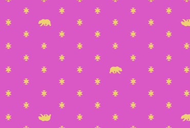 STARLET BEAR HUG PWTP101.STARL FROM SPIRIT ANIMAL BY TULA PINK FOR FREE SPIRIT FABRICS