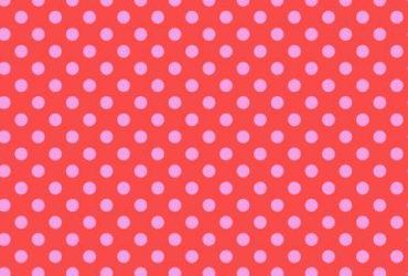 TULA PINK POM POM DOTS POPPY YARDAGE