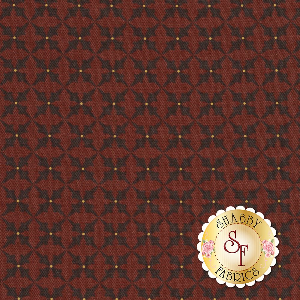 Wit & Wisdom 1427-88 Red by Kim Diehl for Henry Glass Fabrics