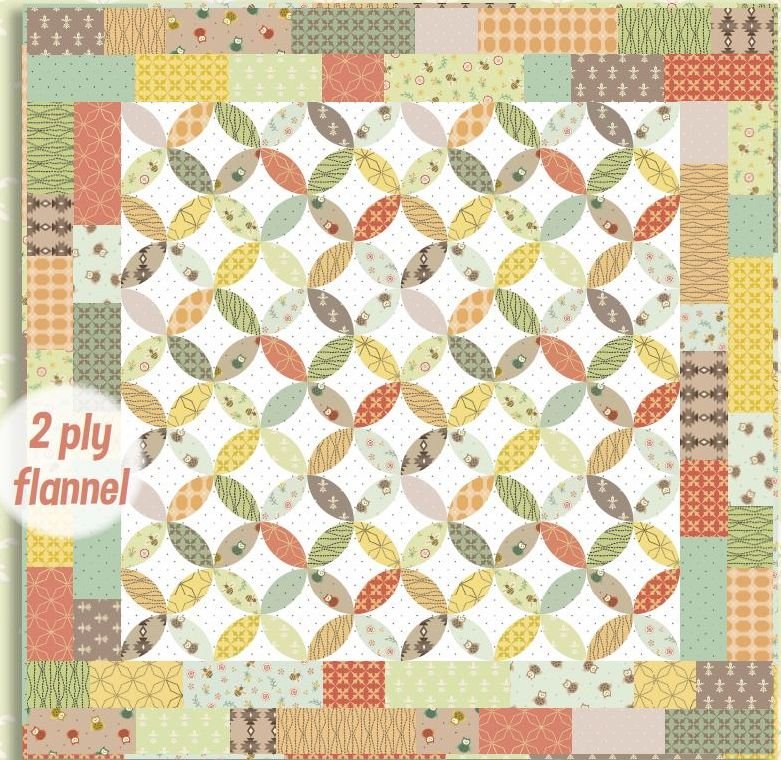 Henry Glass – Kim Diehl – Bumble Garden FLANNEL Quilt Kit – Includes Backing!