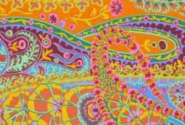 Kaffe Fassett Stash – Paisley Jungle Tangerine GP60-Tanger