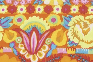 Yellow Embroidered Flower Border PWKF001.YELLO Kaffe Fassett Artisan