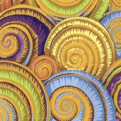 Spiral Shells Gold Philip Jacobs Kaffe Fassett Collective